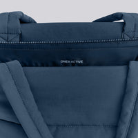 Quilted Tote Bag | Storm Blue