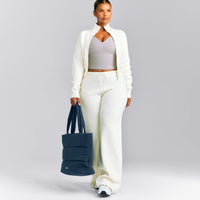 Quilted Tote Bag | Storm Blue