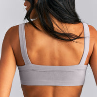 Seamless Scoop Neck Bralette | Warm Zinc Grey