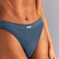 Seamless Thong | Storm Blue