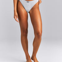 Seamless Thong | Grey Marl