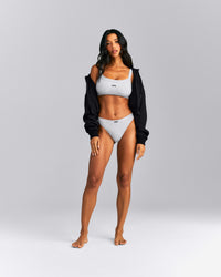 Seamless Thong | Grey Marl