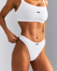 Seamless Thong | White