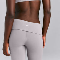SoftMotion™ Fold Over Capri Leggings New Branding | Zinc Grey