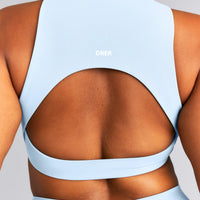 SoftMotion™ High Neck Sports Bra New Branding | Mist Blue