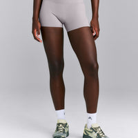 SoftMotion™ Mid Rise Micro Shorts 4" | Zinc Grey