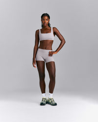 SoftMotion™ Mid Rise Micro Shorts 4" | Zinc Grey