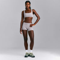 SoftMotion™ Mid Rise Micro Shorts 4" | Zinc Grey