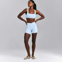 SoftMotion™ Soft Square Neck Sports Bra New Branding | Mist Blue