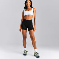 SoftMotion™ Soft Square Neck Sports Bra | White