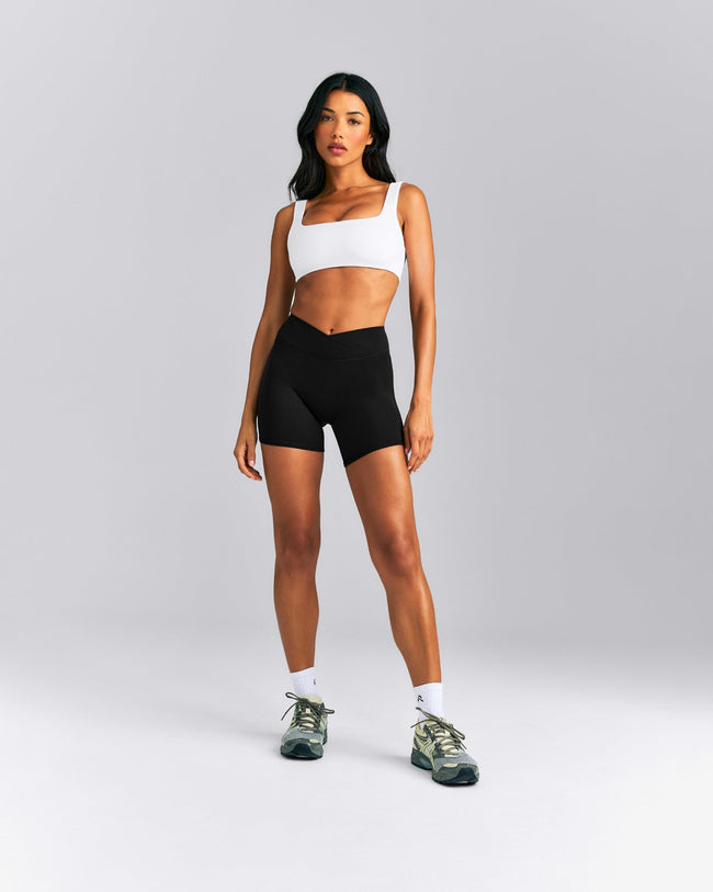 SoftMotion™ Soft Square Neck Sports Bra | White