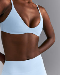 SoftMotion™ Strappy Scoop Bralette New Branding | Mist Blue