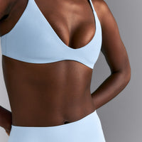 SoftMotion™ Strappy Scoop Bralette New Branding | Mist Blue