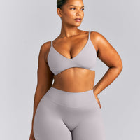 SoftMotion™ Strappy Scoop Bralette | Zinc Grey