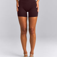 SoftMotion™ Wrap Shorts 6" | Plum Brown