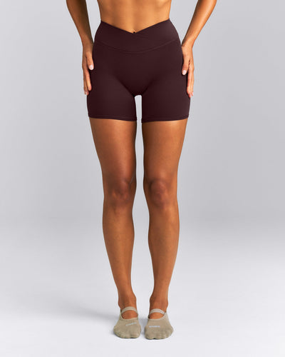 SoftMotion™ Wrap Shorts 6" | Plum Brown