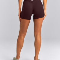 SoftMotion™ Wrap Shorts 6" | Plum Brown