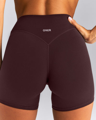 SoftMotion™ Wrap Shorts 6" | Plum Brown