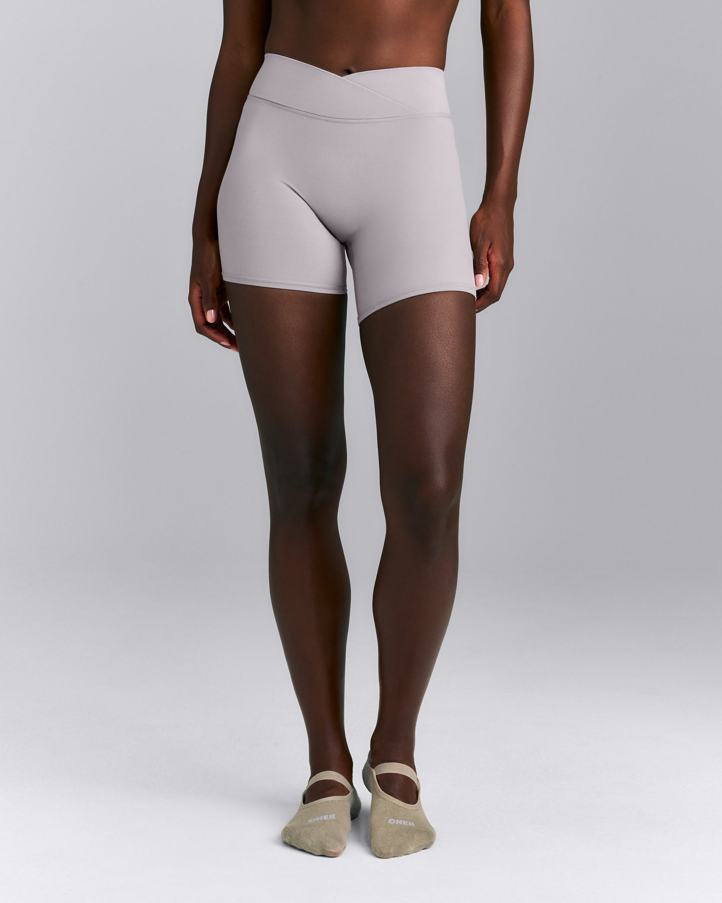 SoftMotion™ Wrap Shorts 6" New Branding | Zinc Grey