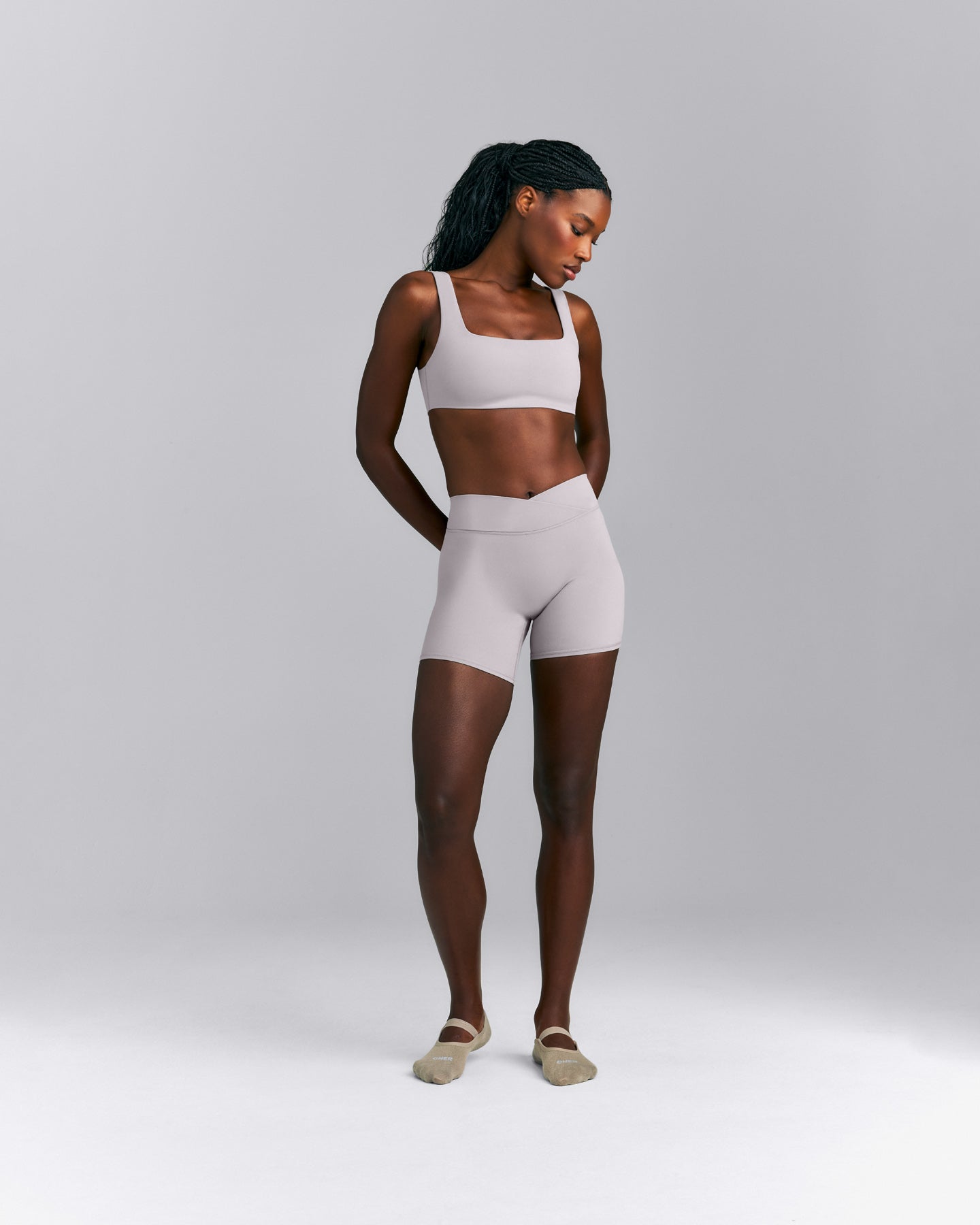 SoftMotion™ Wrap Shorts 6" New Branding | Zinc Grey