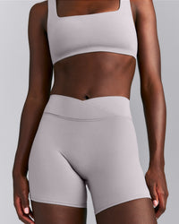 SoftMotion™ Wrap Shorts 6" New Branding | Zinc Grey