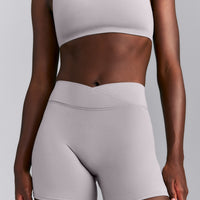 SoftMotion™ Wrap Shorts 6" New Branding | Zinc Grey