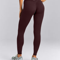 SoftMotion™ Wrap Leggings | Plum Brown