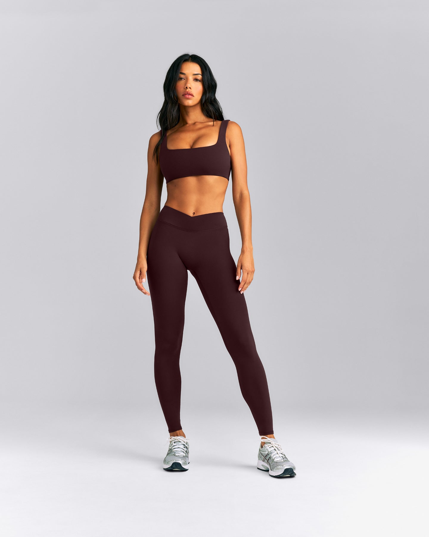 SoftMotion™ Wrap Leggings | Plum Brown