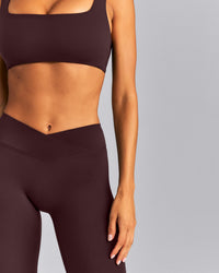 SoftMotion™ Wrap Leggings | Plum Brown