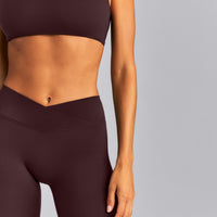 SoftMotion™ Wrap Leggings | Plum Brown