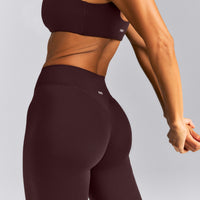 SoftMotion™ Wrap Leggings | Plum Brown