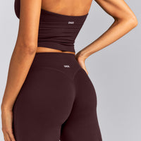 SoftMotion™ Wrap Straight Leg Trousers New Branding | Plum Brown