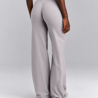 SoftMotion™ Wrap Straight Leg Trousers New Branding | Zinc Grey