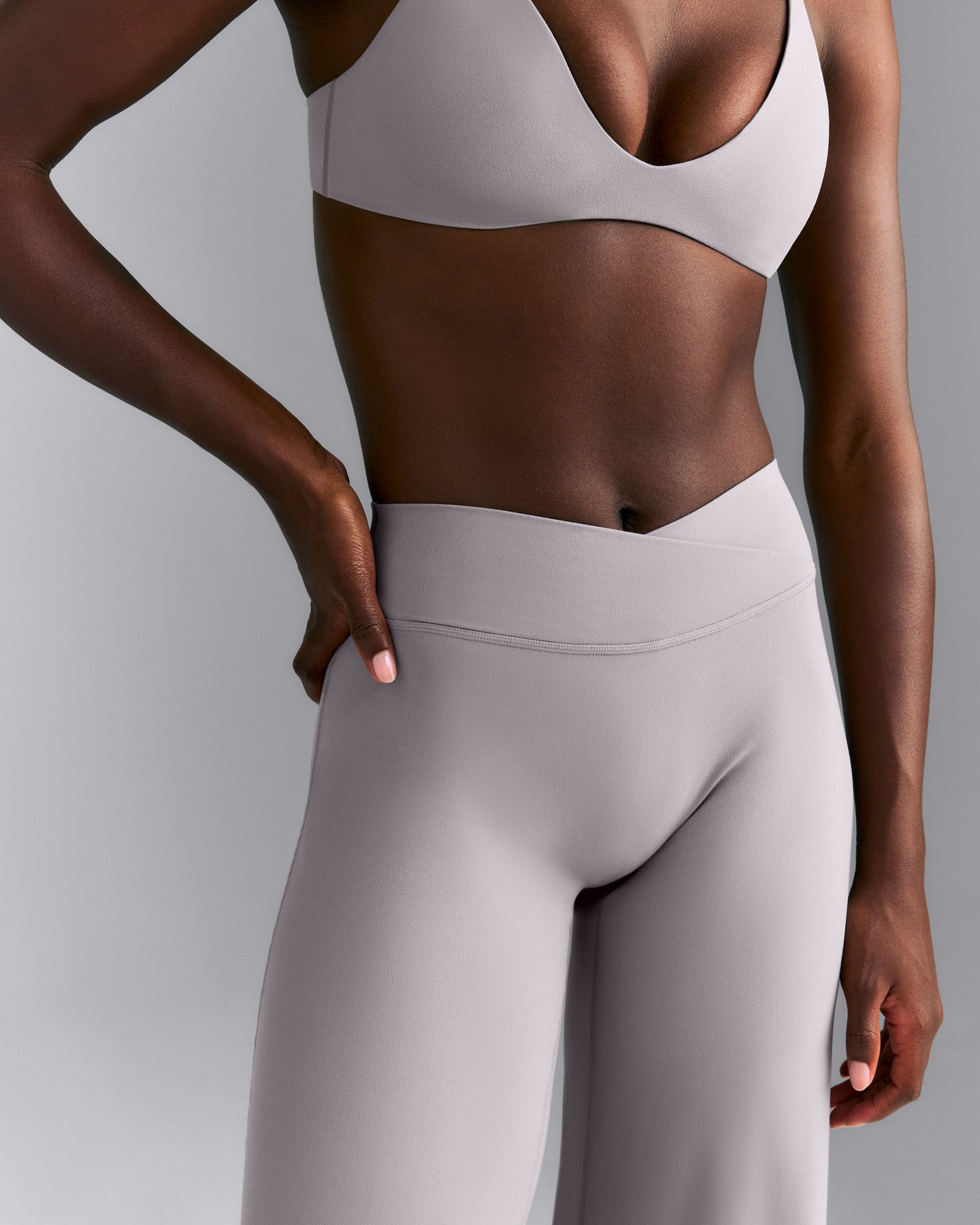 SoftMotion™ Wrap Straight Leg Trousers New Branding | Zinc Grey