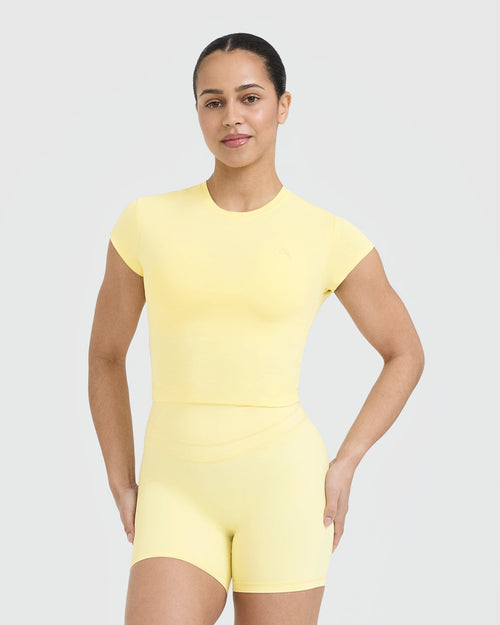 Oner Modal Cotton Icon Baby T-Shirt | Sherbert Yellow