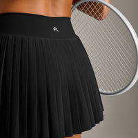 AirMove™ Pleated Skort with Pockets | Black