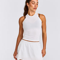 Oner Seamless Fitted Tank Top | White