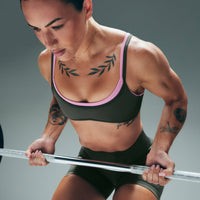 EnhanceLift™ Seamless Minimal Bralette New Branding | Dark Khaki