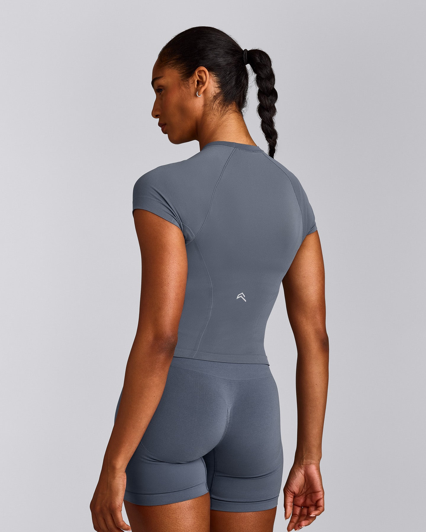 Oner Seamless Fitted Top | Dark Granite Blue