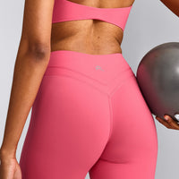 UnifiedMove™ Wrap Flared Trousers with Reflective Logo | Hot Girl Pink