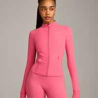 UnifiedMove™ Pocket Jacket with Reflective Logo | Hot Girl Pink