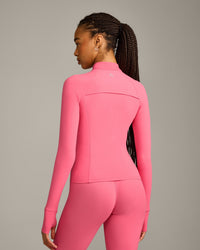 UnifiedMove™ Pocket Jacket with Reflective Logo | Hot Girl Pink
