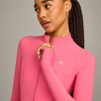 UnifiedMove™ Pocket Jacket with Reflective Logo | Hot Girl Pink