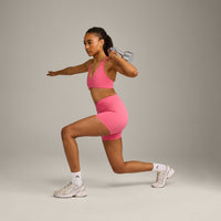 UnifiedMove™ Wrap Shorts 6" with Reflective Logo | Hot Girl Pink