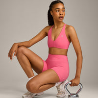 UnifiedMove™ Wrap Shorts 6" with Reflective Logo | Hot Girl Pink