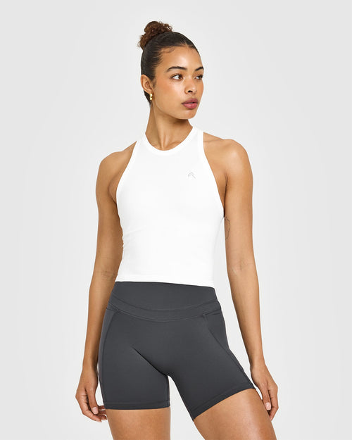 Oner Modal Go To Seamless Fitted Mid Vest | White
