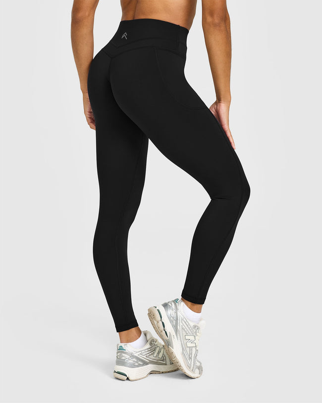 UnifiedMove High Waisted Pocket Leggings | Black