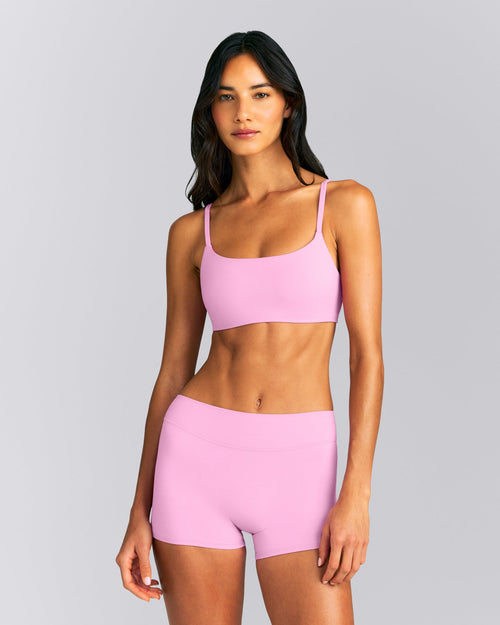 SoftMotion™ Strappy Sports Bra | Rose Pink