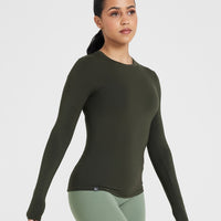 Mellow™ Soft Long Sleeve Top | Khaki