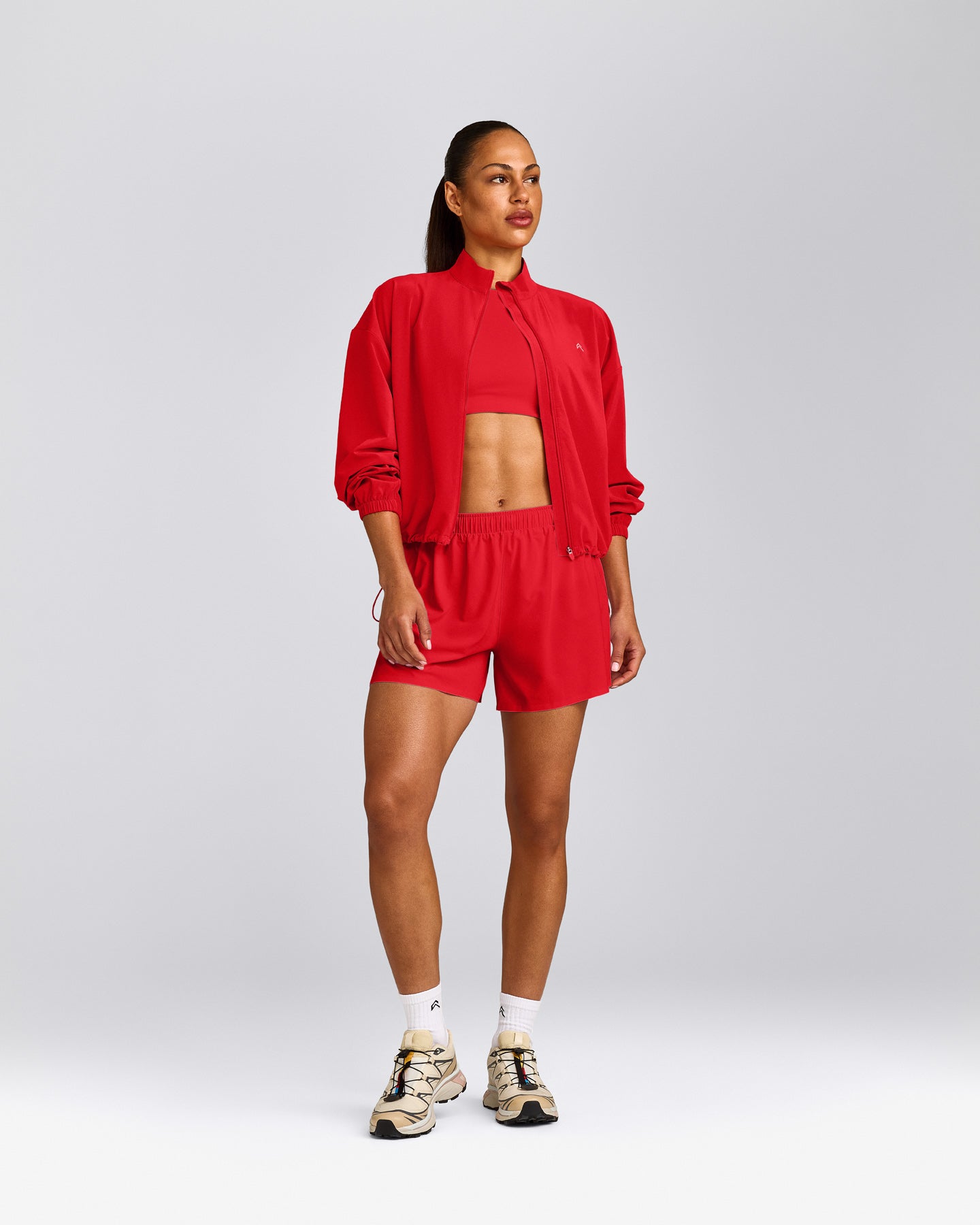 AirMove™ Lined Shorts 4" with Pocket | Fiery Red